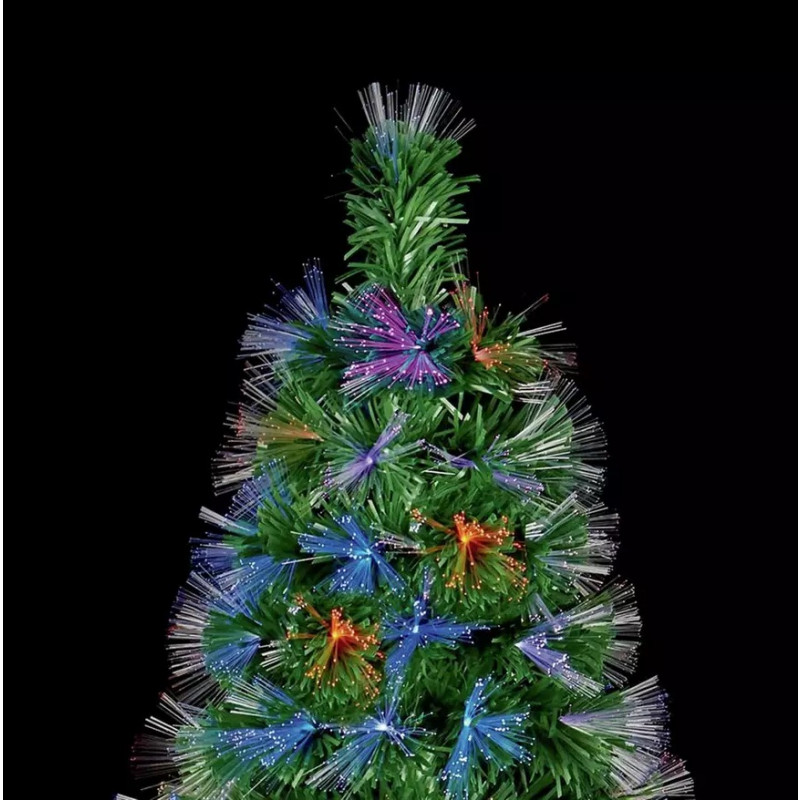 Premier Decorations Fibre Optic LED Burst Tree  Multicoloured  5ft