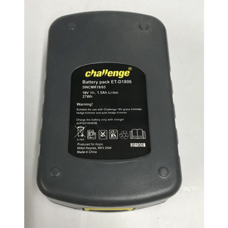 Challenge ETD1806 LiIon 18V Replacement Battery Batteries & Chargers Garden & Power Tools