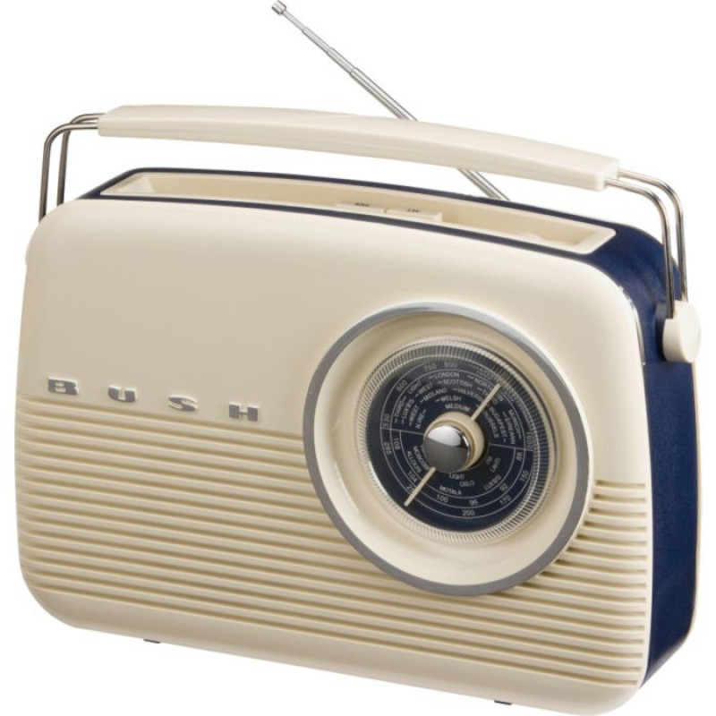 Bush Retro DAB Radio Cream DAB Digital Radios Home Audio Audio