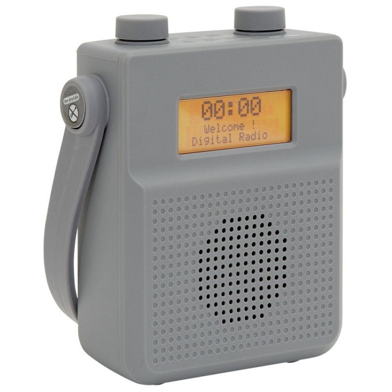 Bush All Weather Rechargeable Bluetooth DAB Radio Grey DAB Digital