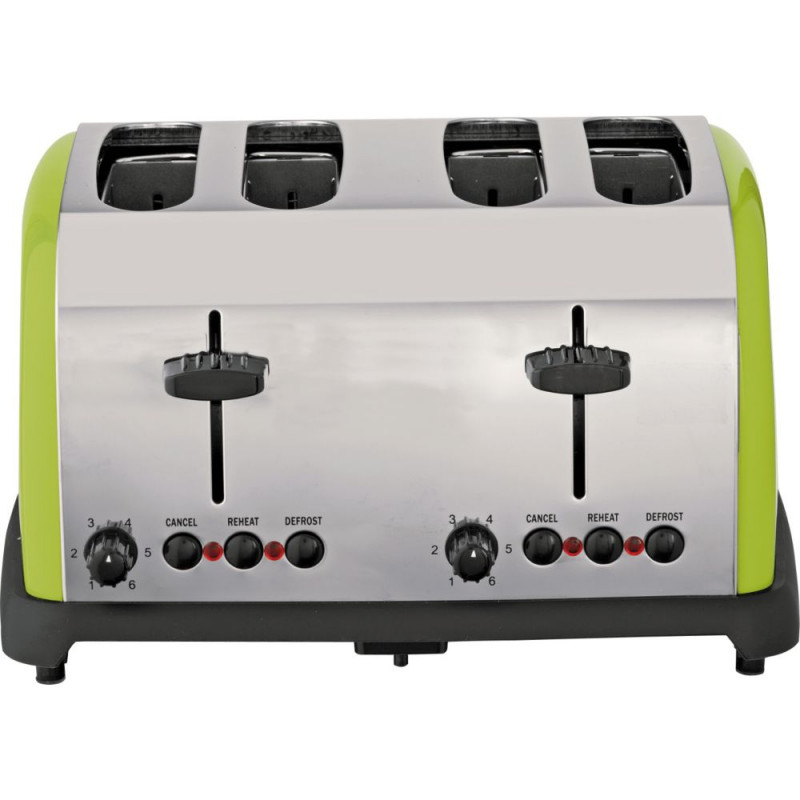 Lime green toaster 4 slice online