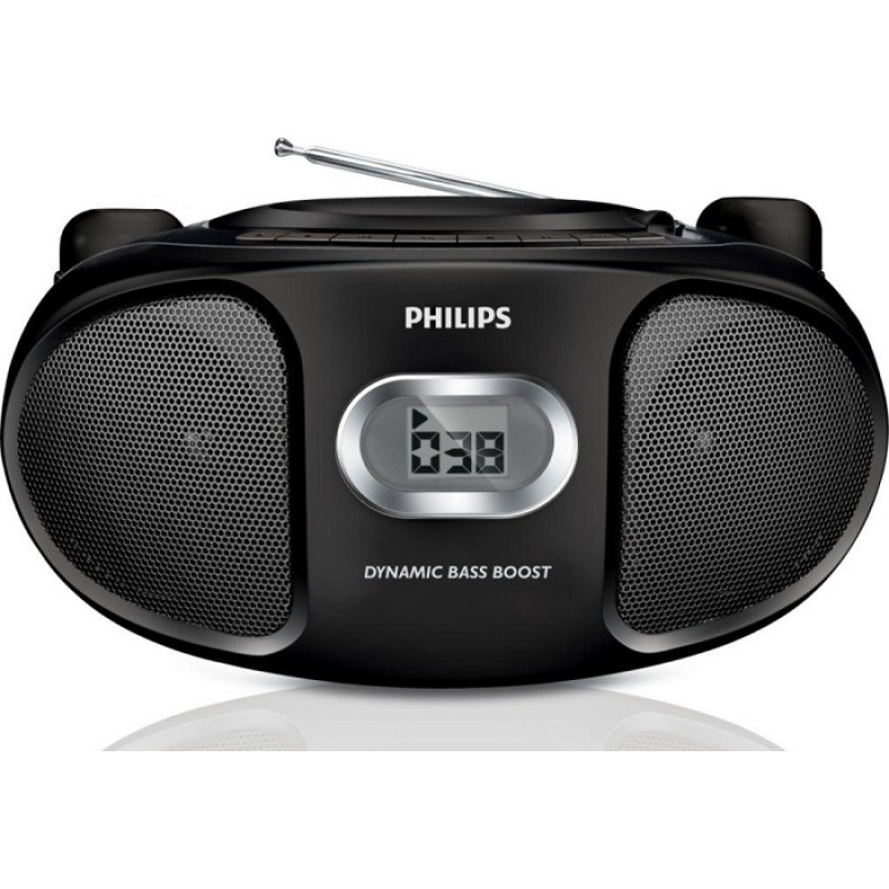 Philips AZ105B/05 Boombox with CD Player Black CD Players