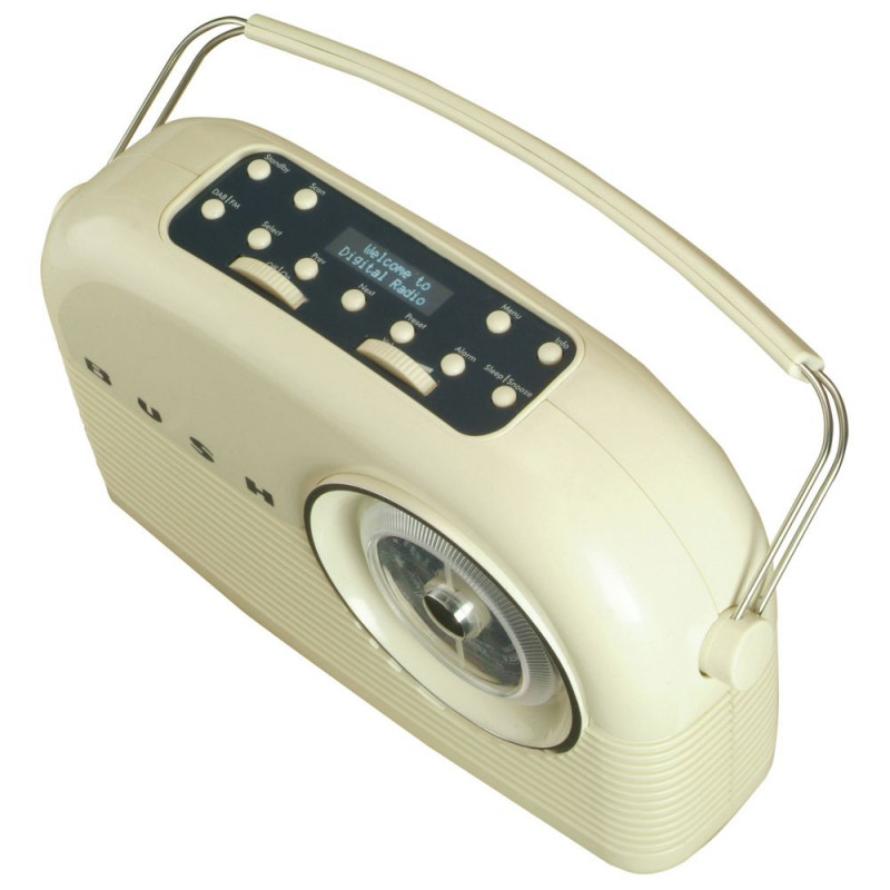 Bush Retro DAB Radio Cream DAB Digital Radios Home Audio Audio