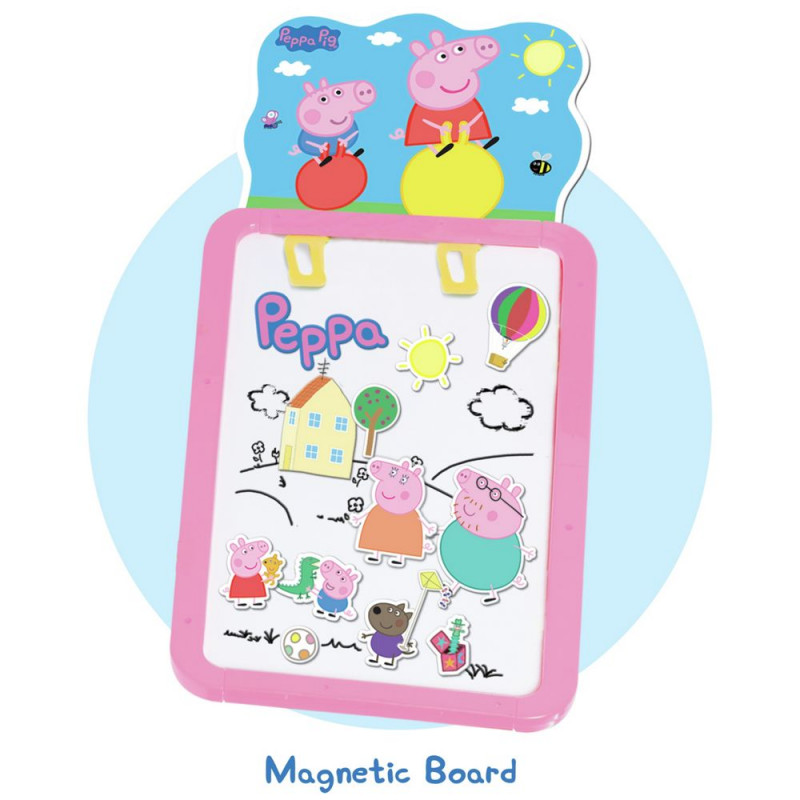 Peppa Pig Deluxe Easel Playset Action Figures & Toys Toys and Games