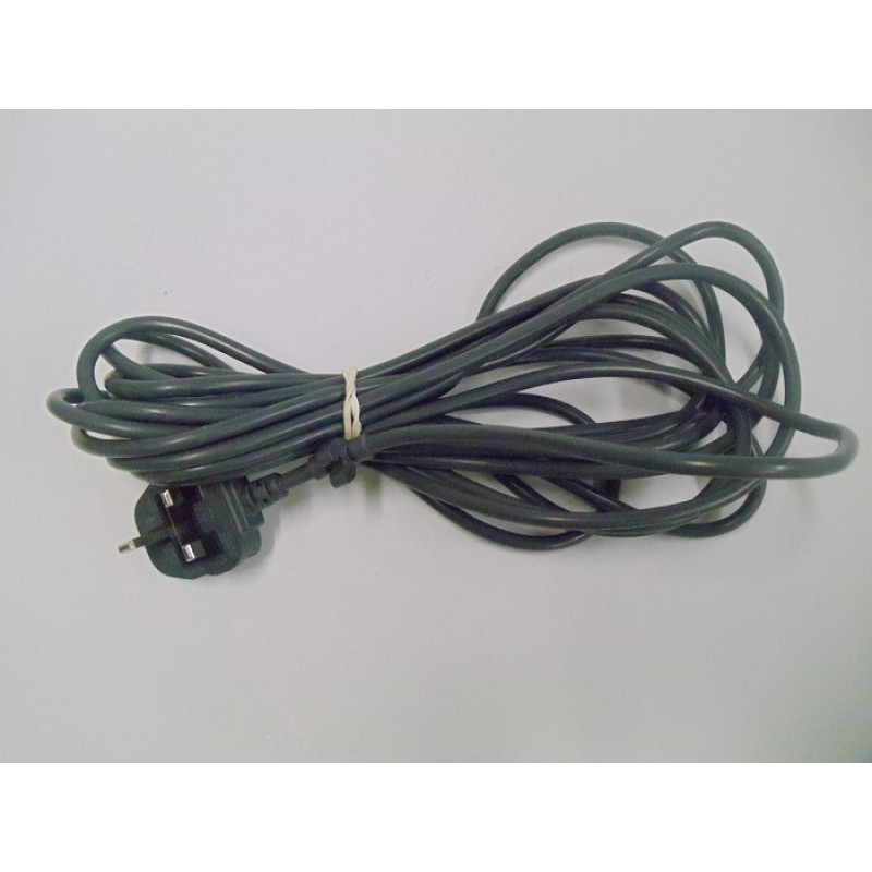 Universal 6m Grey Power Cable Lead With Moulded Plug Vacuum Parts