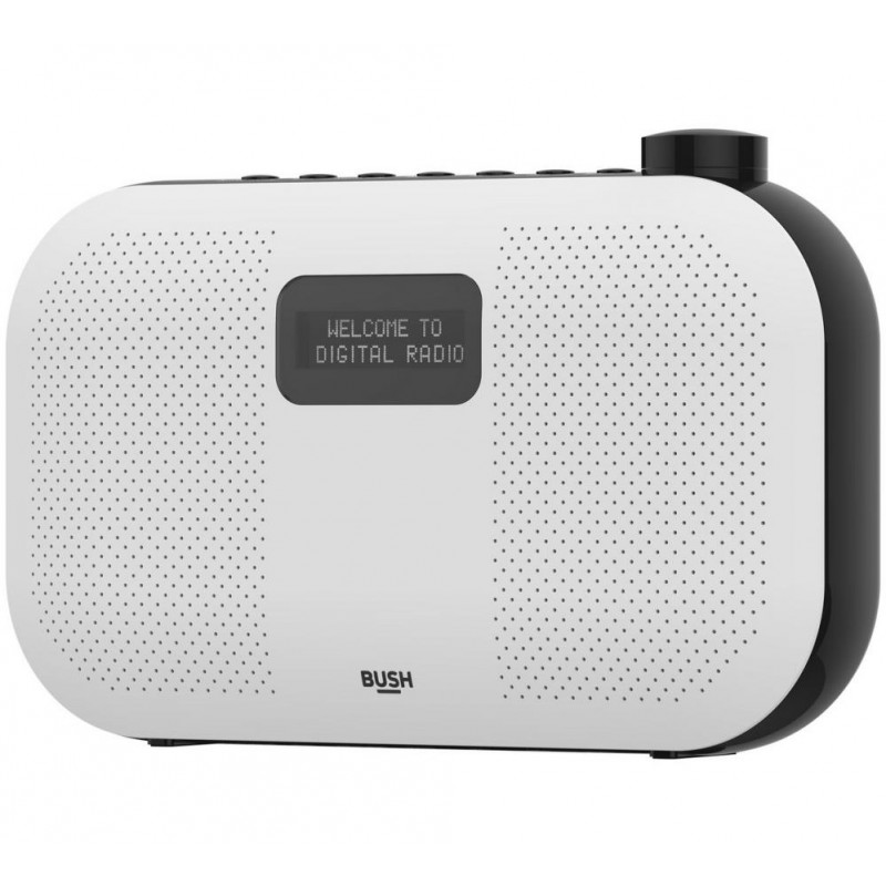 Bush Stereo DAB Radio White (No Mains Lead) DAB Digital Radios