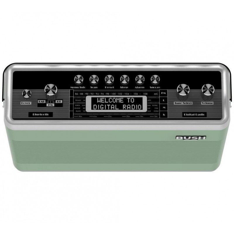 Bush Retro Wireless DAB Radio Sage Green DAB Digital Radios Home
