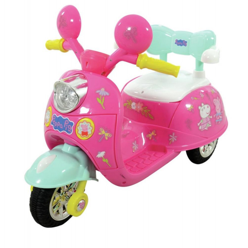 Peppa pig 6v shop battery operated motorbike