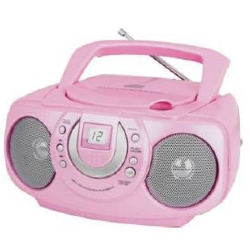 Bush Portable CD/MP3 Radio Boombox Pink CD Players & Cassette