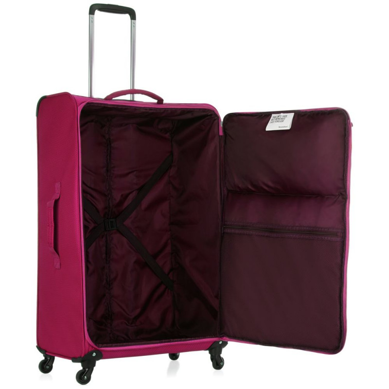 Weightless Revelation 4 Wheel Lightweight Large Case Pink Luggage