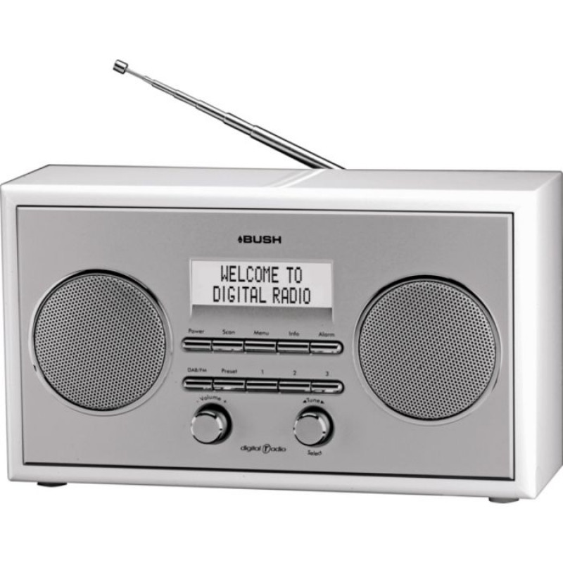 Bush Stereo DAB/FM Radio White. DAB Digital Radios Home Audio