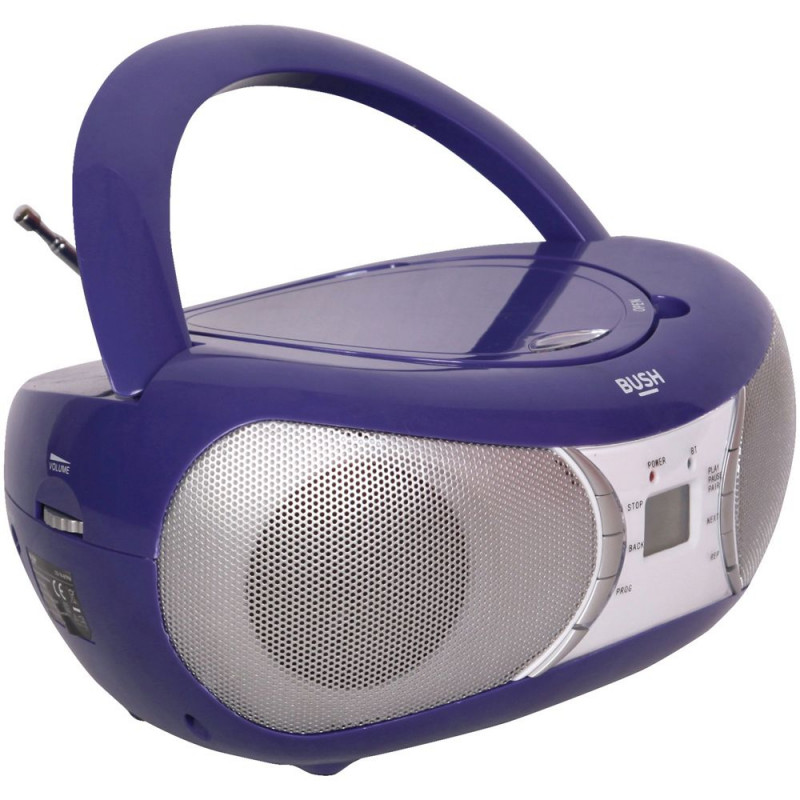 Bush Bluetooth Boombox Purple CD Players & Cassette Players Home