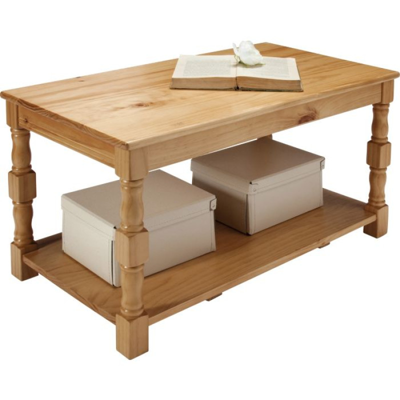 Devon Solid Pine Coffee Table Oak Effect Tables & Chairs