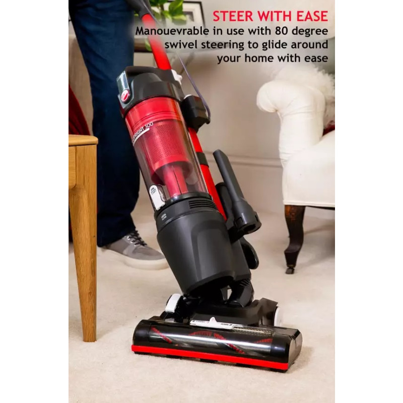 Hoover Upright 300 Corded Bagless Vacuum Cleaner HU300RHM Upright