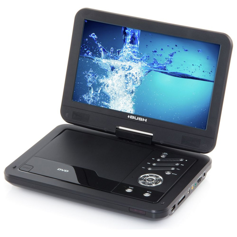 Bush 10 Inch Black Portable DVD Player (No Remote Control) Portable DVD Players DVD & Blu