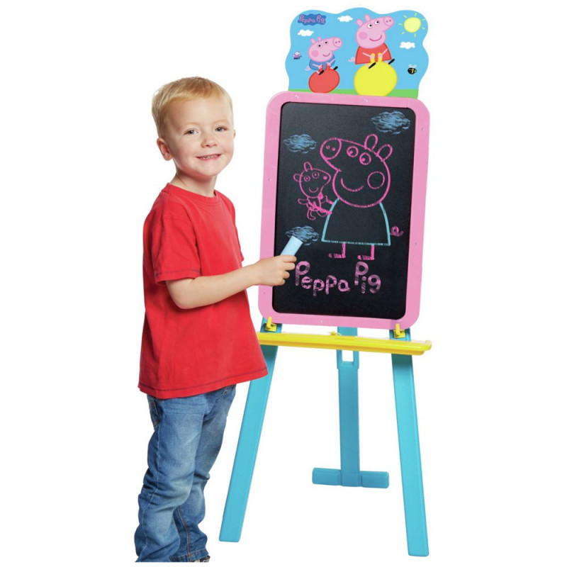 Peppa Pig Deluxe Easel Playset Action Figures & Toys Toys and Games