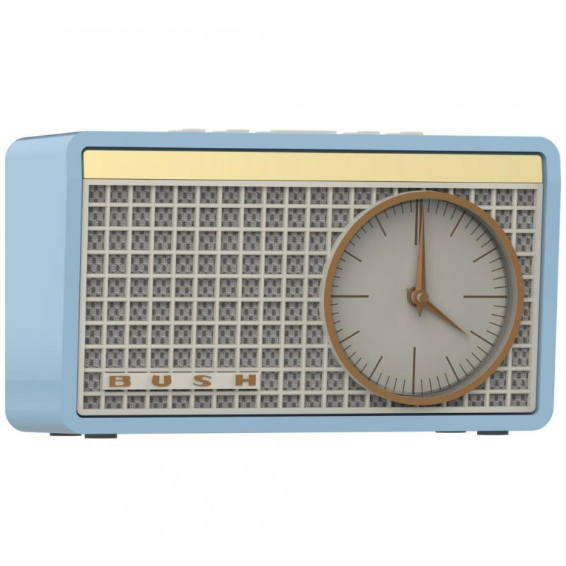 Bush Classic Retro Analogue Clock Radio Blue Alarm Clocks & Radios Home Audio Audio