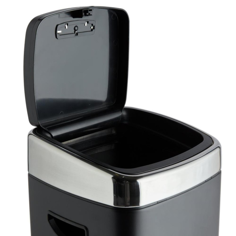 Habitat 30 Litre Square Touch Top Bin Black Bins Stock Clearance