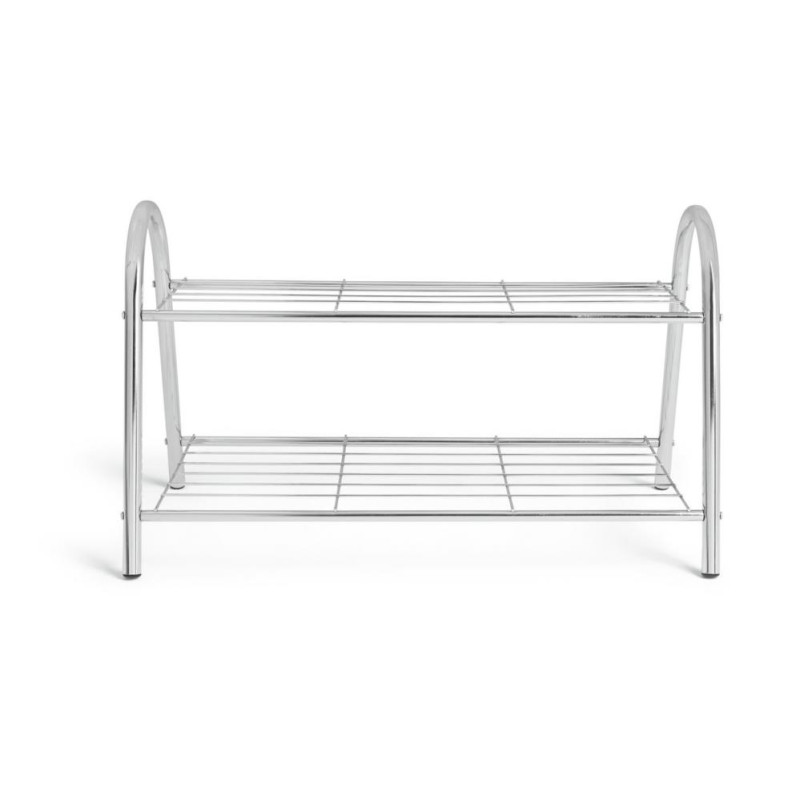 Habitat Boutique 2 Tier Wire Shoe Rack Chrome Other Furniture