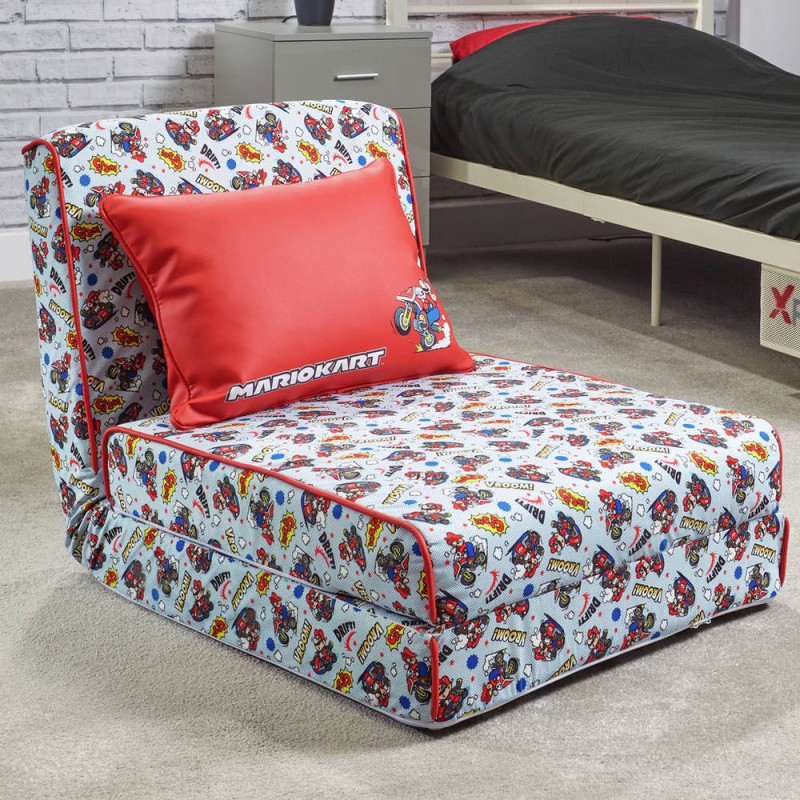 XRocker Crash Pad Junior Gaming Fold Out Chair Mario Kart Edition