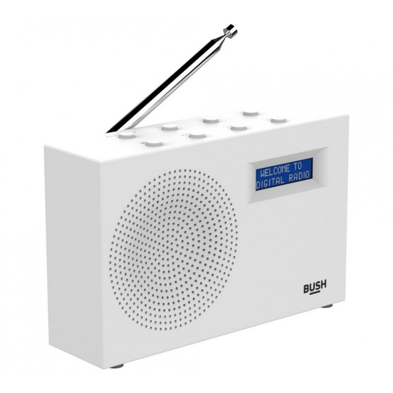 Bush Compact DAB/FM Radio White DAB Digital Radios Home Audio