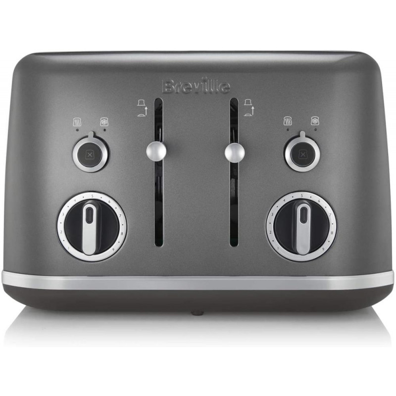 Breville VTT853 Lustra 4 Slice Toaster Storm Grey Toasters