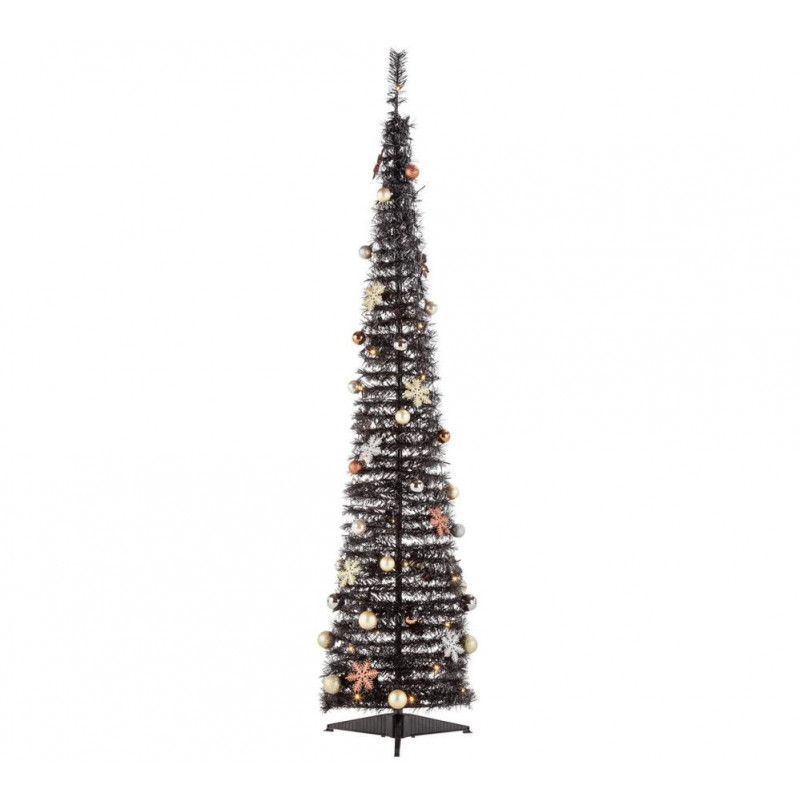 Home Winter Wilderness 6ft Pop Up Christmas Tree Black Christmas