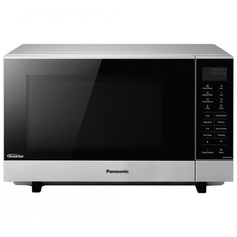 Panasonic NNSF464M Standard Flatbed Microwave Silver Microwaves