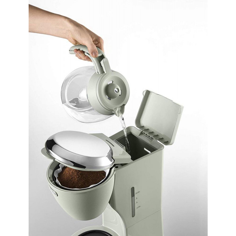 De'Longhi ICMX210.GR Argento Flora Coffee Maker Green Coffee Makers