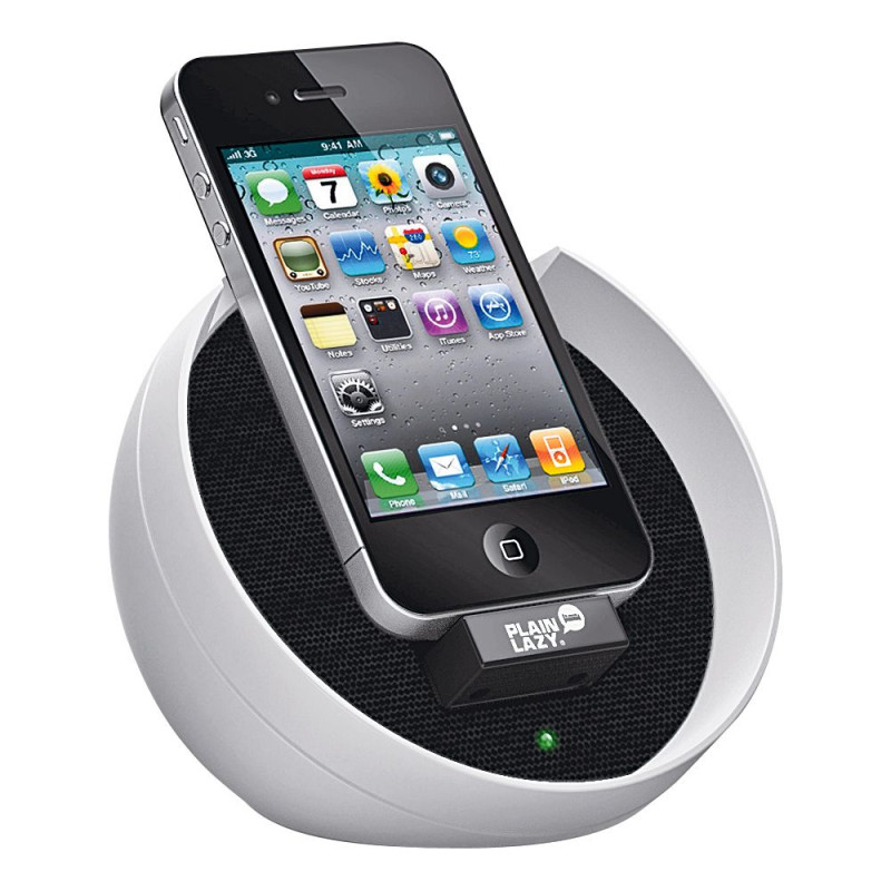 Plain Lazy Shell Speaker Dock - White - MP3 Players & Docking Stations ...