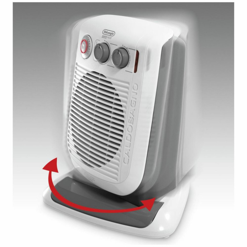DeLonghi HVF3552TB Verticale Style Oscillating Fan Heater Fan Heaters