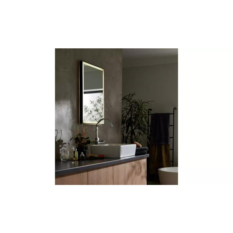 Habitat Rectangle Backlight LED Mirror Black Other Furniture