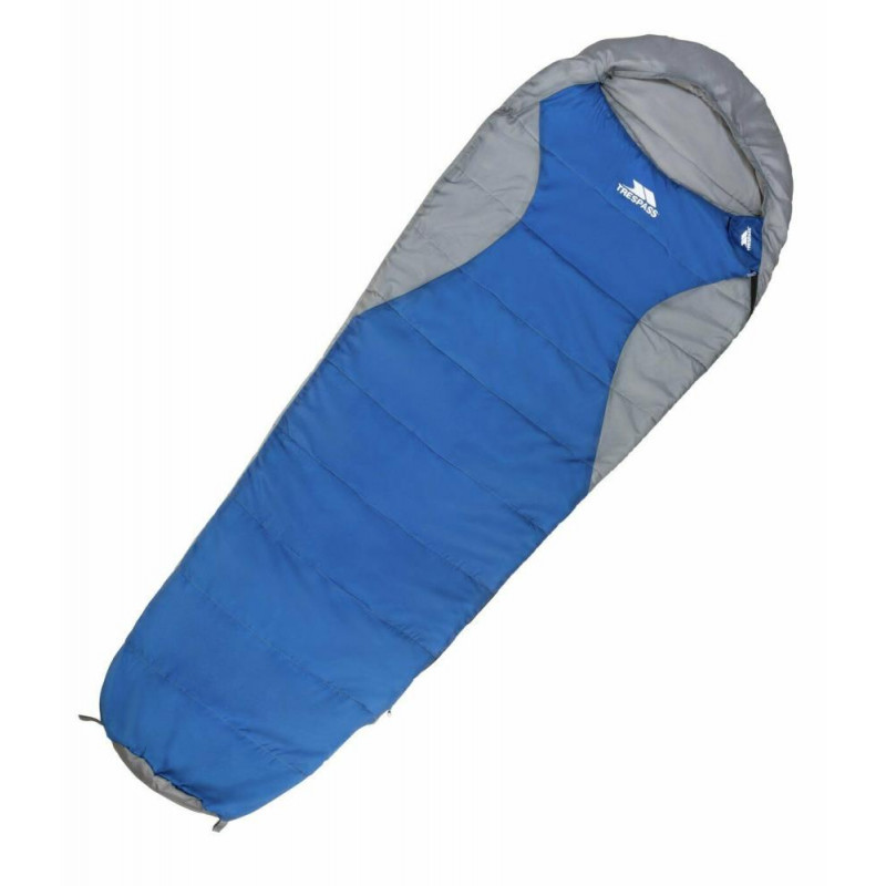 Trespass 300GSM Mummy Cowl Sleeping Bag Blue Camping Accessories
