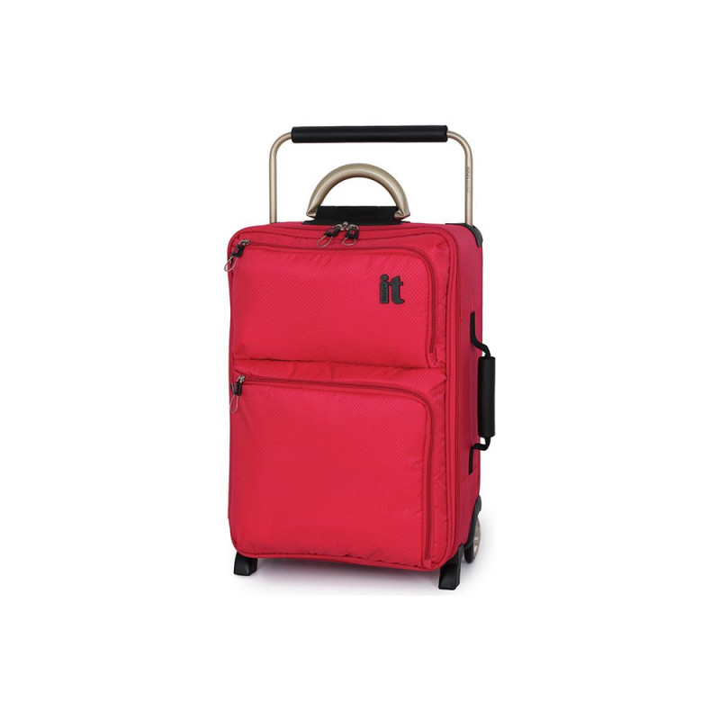 IT Worlds Lightest Small Wheel Suitcase Red Luggage Bags Travel Outdoor GMV Trade