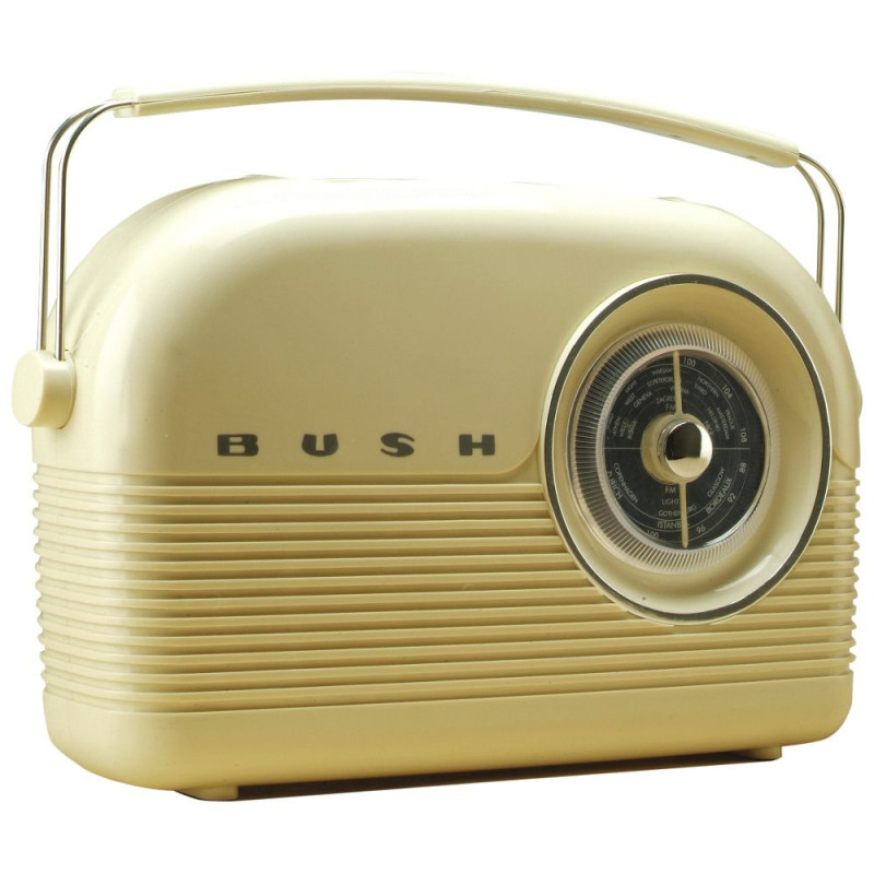 Bush Retro FM Radio Cream Alarm Clocks & Radios Home Audio