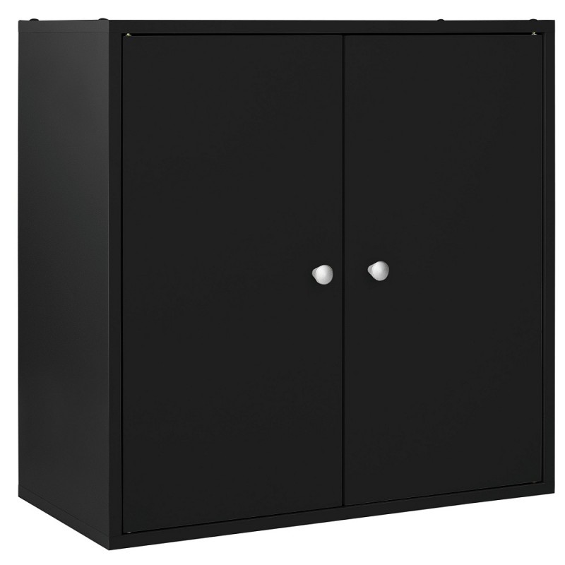 Boston Basic 2 Door Modular Box Black (No Screw Covers) Storage