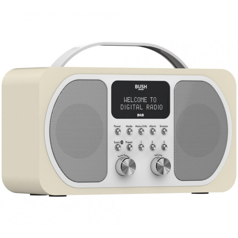 Bush Bluetooth DAB Radio Cream DAB Digital Radios Home Audio