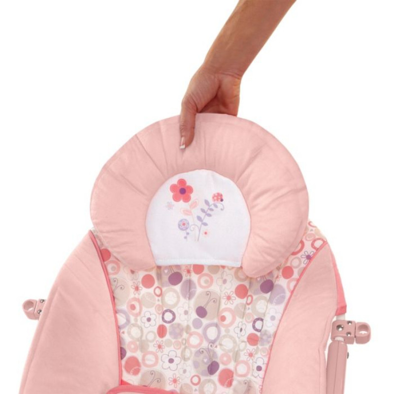 Bright starts bouncer pink top owl