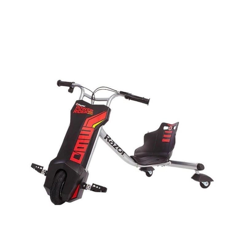 Razor Power Rider 360 Electric Scooter Black Red Outdoor Toys
