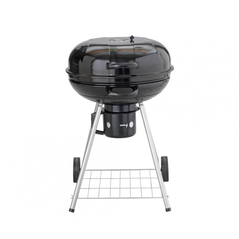 Charcoal 56cm Kettle BBQ Starter Pack Black Barbecues Travel