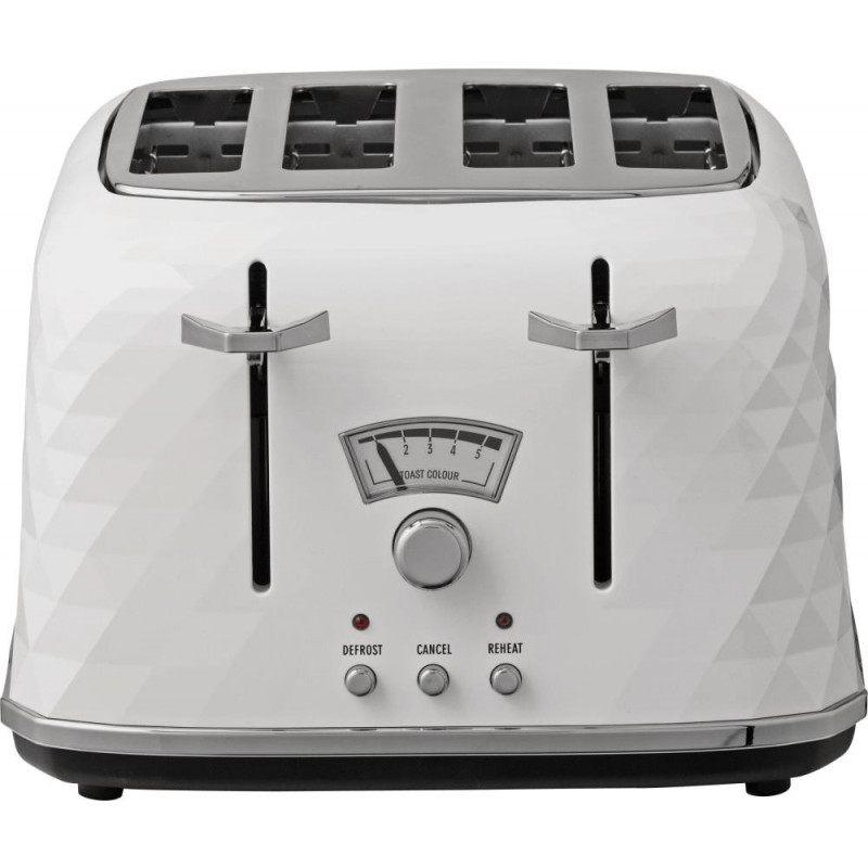 DeLonghi Brillante CTJ4003W 4Slice Toaster White Toasters