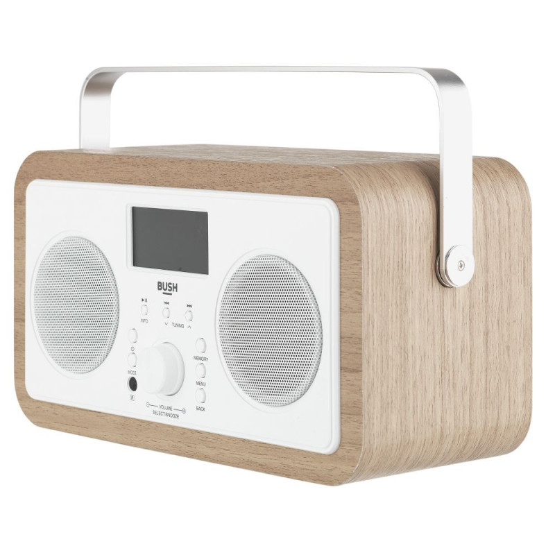 Bush Wooden DAB Radio (No Remote Control) DAB Digital Radios Home Audio Audio