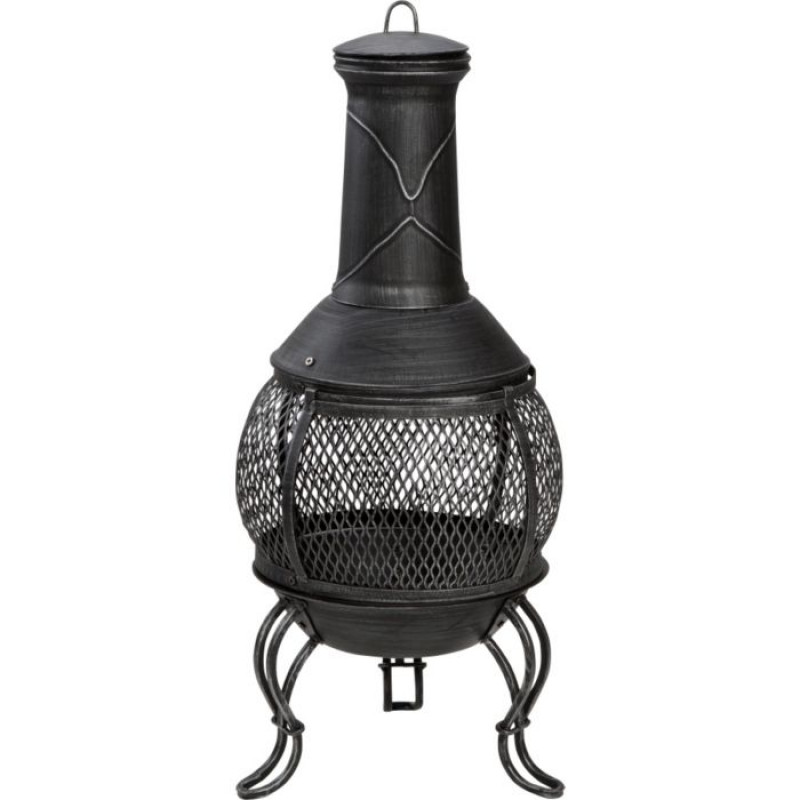 Mini Steel with Cast Iron Finish Chiminea Fireplaces & Chimineas