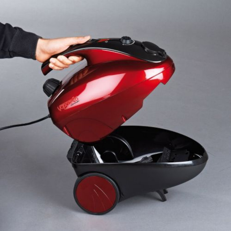 Polti Vaporetto Comfort Steam Cleaner Black & Red Steam Cleaners