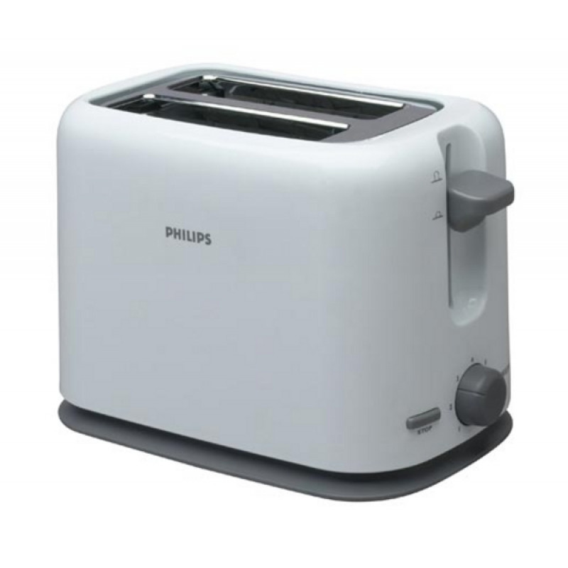 Philips Compact 2 Slice White Toaster HP2566/70 Toasters Kitchen