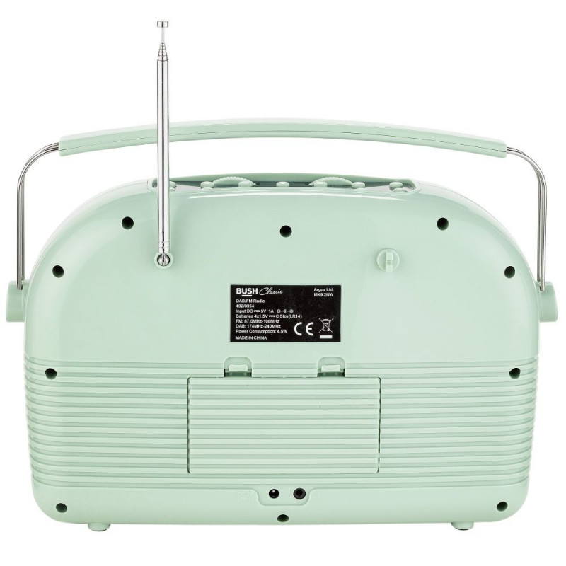 Bush Classic Retro DAB Radio Sage Green DAB Digital Radios Home