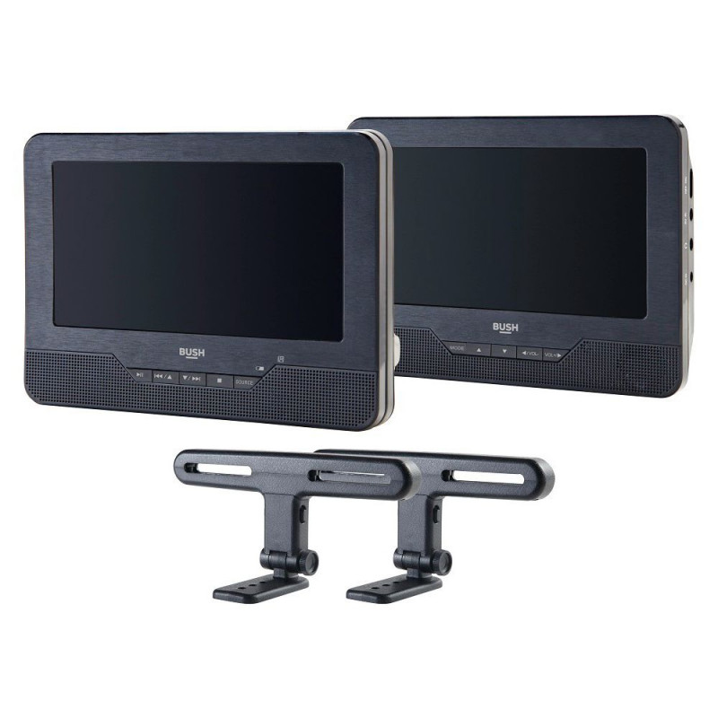 Bush 9 Inch Dual Screen In Car DVD Player Portable DVD Players DVD & Bluray Audio & Video