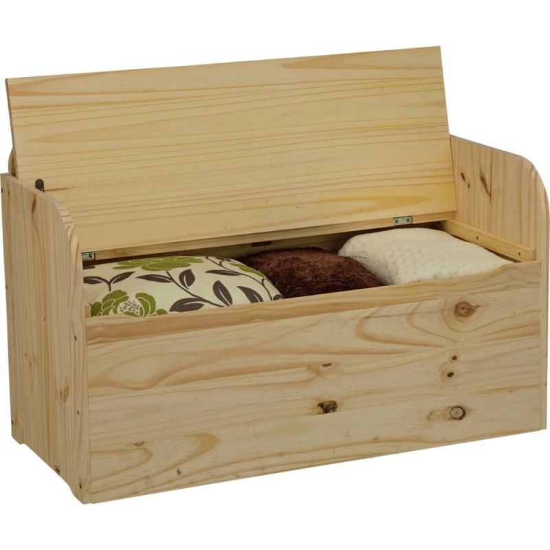 Bench Box Natural Unfinished Pine Storage Units Furniture GMV Trade
