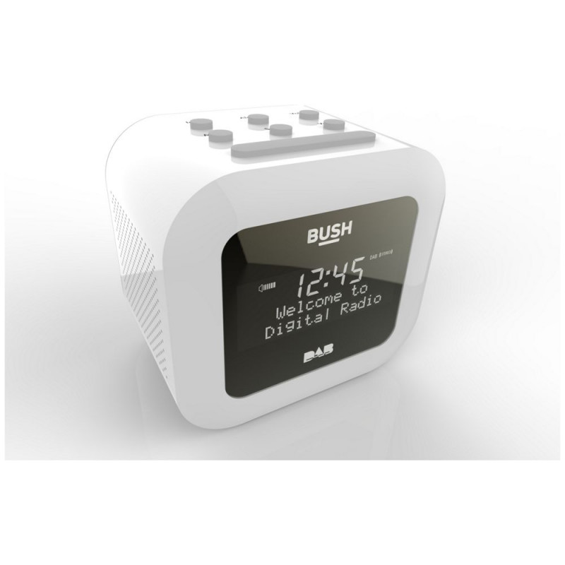 Bush DAB Alarm Clock Radio White Alarm Clocks & Radios Home Audio