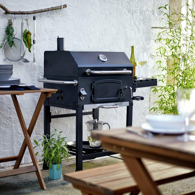 Home American Style Charcoal BBQ Black Barbecues Travel & Outdoor